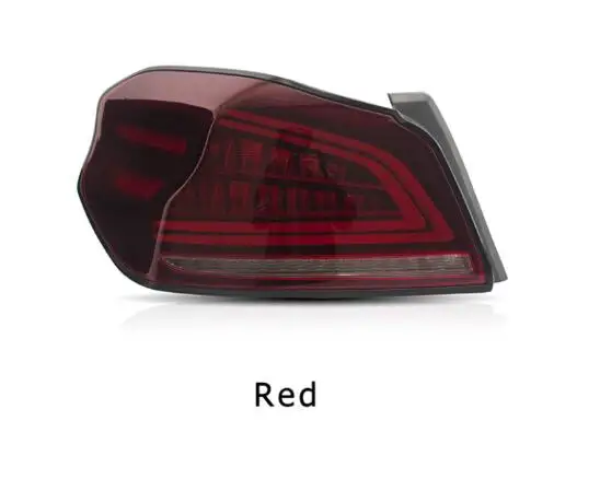 red color Динамический сигнал поворота Автомобильный задний светильник s для SUBARU Impreza WRX задний светильник s светодиодный DRL противотуманный светильник задний парковочный светильник s 2013 - Цвет: red color