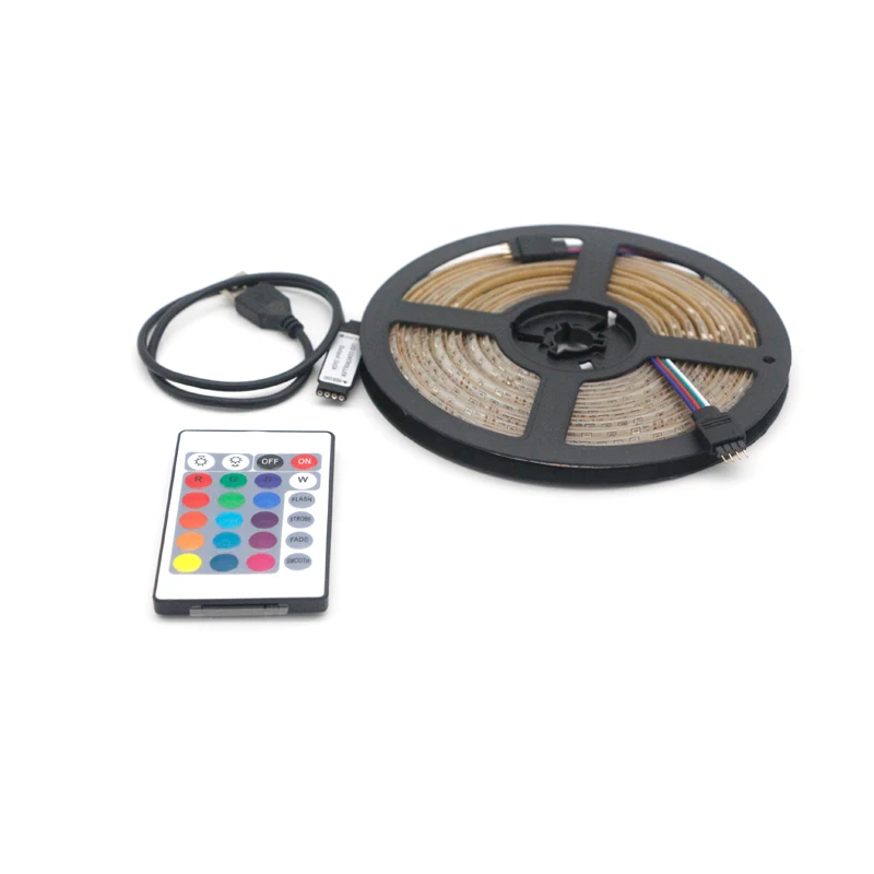 USB5V RGB LED Strip Light TV computer Backlight 2835 1-5M Lighting Desktop Lights Lamp Tape Diode Ribbon Background light strip | Освещение