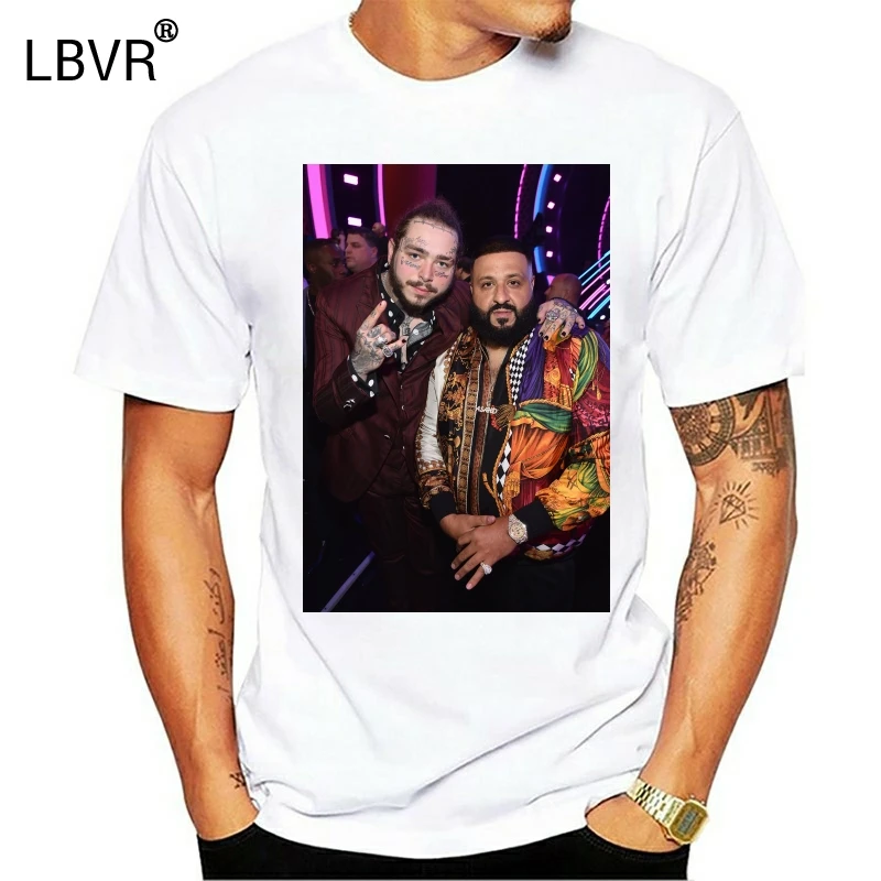 DJ Khaled and Post Malone Men T Shirt High Quality 2020 New Fashion Men'S T-Shirts Short Sleeve Top Tee Plus Size | Женская одежда