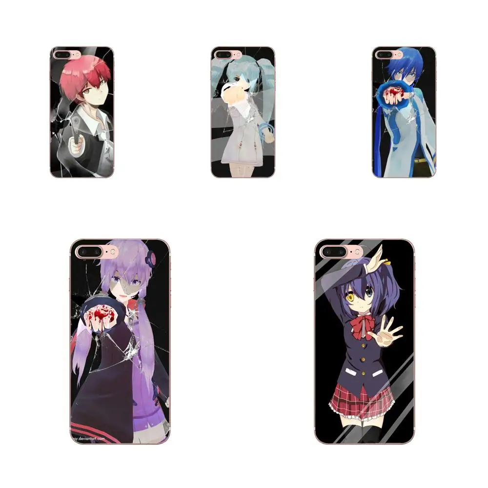 Luxury Cute Mmd Broken Glass Anime Girl For Sony Xperia Z Z1 Z2 Z3 Z4 Z5 compact Mini M2 M4 M5 T3 E3 E5 XA XA1 XZ Premium | Мобильные