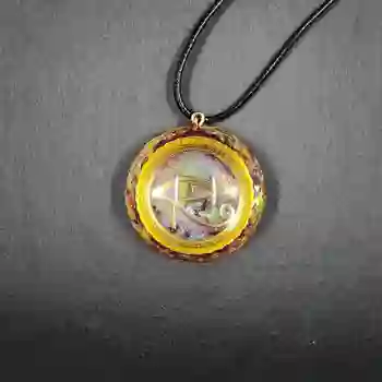 

Orgonite Energy Pendant Orgone Crystal Necklace Men And Women Career Amulet Magnetic Field Energy Converter witca