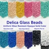 600Pcs Delica Beads 2mm 10/0 Uniform Wear Resistant Opaque Solid Color Seedbeads For Needle Work Jewelry DIY Making Accessories ► Photo 1/6