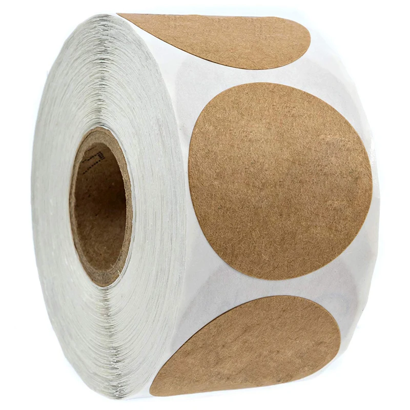 50–500 Stück schwarze Papieraufkleber, rund, blanko, handgefertigt, selbstklebend, DIY-Etiketten, Geschenkpaket, Umschlag, Siegelaufkleber, Schreibwaren – Detail 5