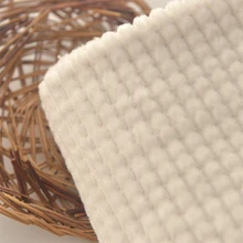 Бежевый небольшой сетки хлопок зерна бархат ткань одеяло наволочка ткань