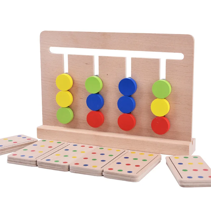 Baby Toy Montessori Four Colors Game Color Matching for Early Childhood Education Preschool Training Learning Toys