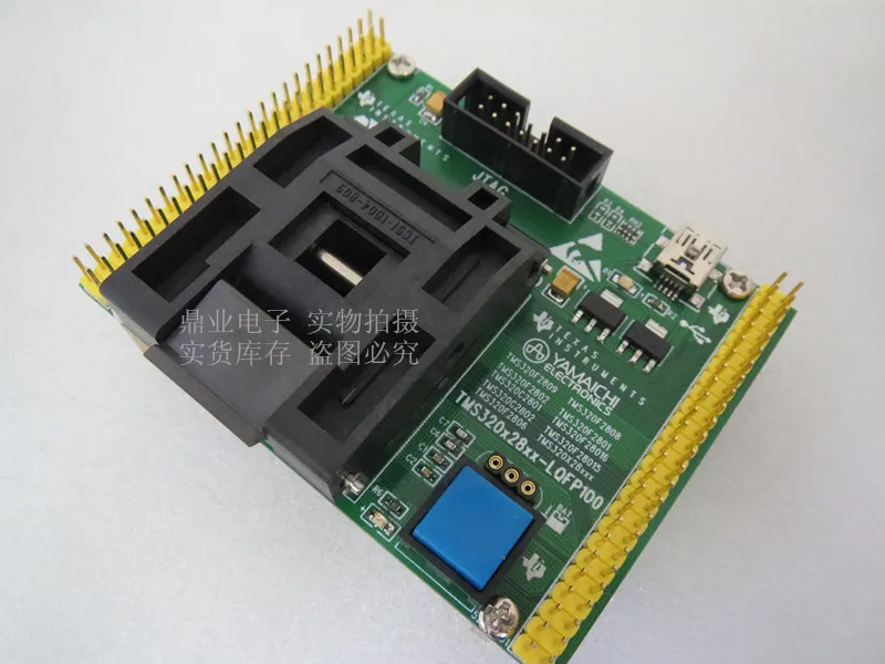 US $103.50 Original TI IC Test Seat TMS320C2801 Burning Programm TMS320F28016 Socket Adapte