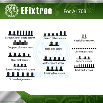 

Full Set A1708 Screws For Macbook Pro Retina 13" A1708 Bottom Case Housing Trackpad Board Battery Fan Screw EMC 2978 EMC 3164