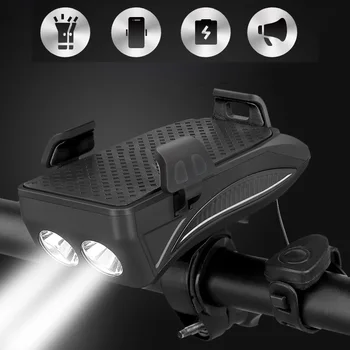 

Bicycle Light Riding front Light Mobile Phone Bracket Bicycle Lamp Charging Large Speaker Multi-function USB Bike Light