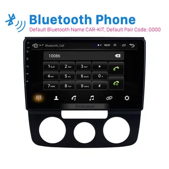 

Seicane Android 9.1 Car GPS Navigation 2DIN Radio For 2006-2010 VW Volkswagen Bora Manual A/C 2.5D screen Bluetooth AutoStereo