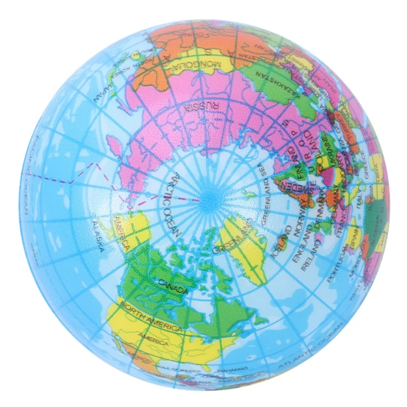 

Mini earth globe ball Foam anti-stress ball