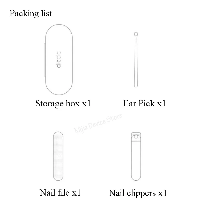 Youpin HOTO Stainless Steel Nail Clippers set With Anti-splash cover Trimmer Pedicure Care Nail Clippers Professional File