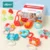 10PCS With Box Usbon на возраст от 5 до 12 лет, шт./компл. красочные детские набор погремушек игрушки Монтессори прорезывания зубов детские развивающие карусельки Детские грызунки-погремушки для малышей - Цвет: 10PCS With Box