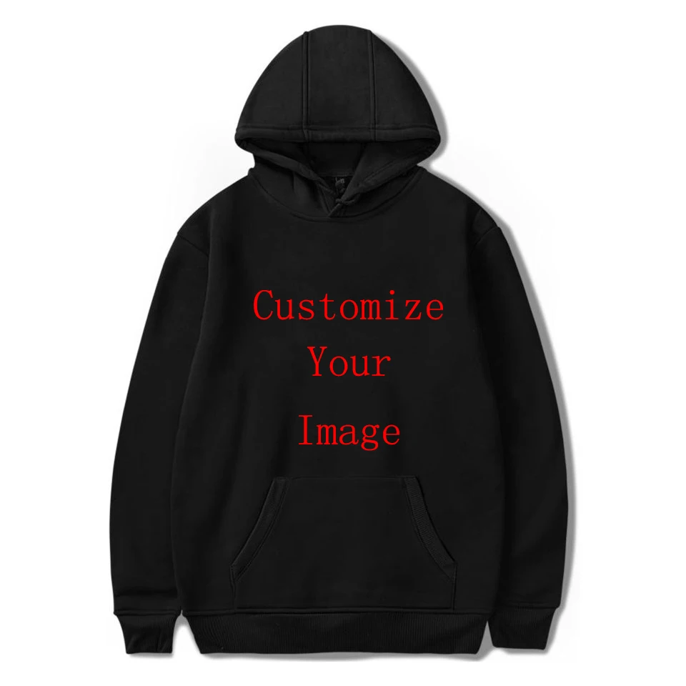 

Hooded Sweatshirt Hoodies Customize Your Image Winter Pullover Sweatshirts Womens Men Oversized Hoodies Sweatshirt Bluzy Damskie