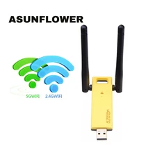 Asunflower 2,4G и 5 ГГц WiFi беспроводная сетевая карта для MacBook Pro 1200 Мбит/с высокоскоростной USB WiFi адаптер для MacBook Pro