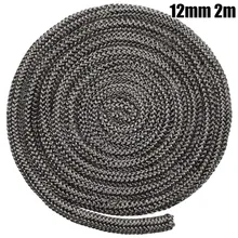 2M Fiberglass Rope Seal Dark Grey 12mm Fiberglass Stove/Fire Rope  Wood Burning Stove  Log Burner Door Seal