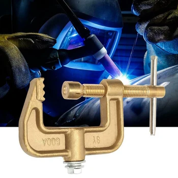 

500A Brass G Shape Ground Welding Earth Clamp for Welding Machine Durable
