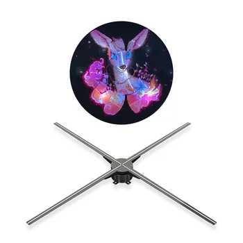 Goedkoop 65 Cm 4 Blades Wifi 3d Hologram Holografische 3d Led Fan Display Spinning Reclame Ventilator Met Beste Prijs