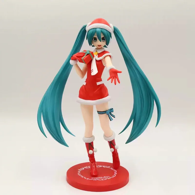 

Anime Peripheral Miku Hatsune Miku V Home Christmas Hatsune Christmas Clothes Prize Figure Garage Kit Model Boxed