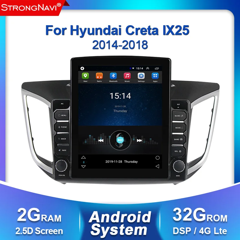 2 din Android + 32 ГБ 9 7 дюймовый экран для Hyundai Creta IX25 2014 2015 2016 2018 Автомагнитола