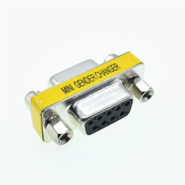 DB9 D-Sub 9-polige Steckverbinder Mini Gender Changer Adapter RS232 SeriellYRSZ8