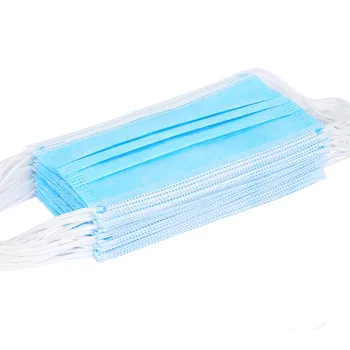 

3 Layers Non-woven Disposable Mask for Adult Blue Face Mask Personal Outdoor Masks In Stcok 20/40/60/100Pcs