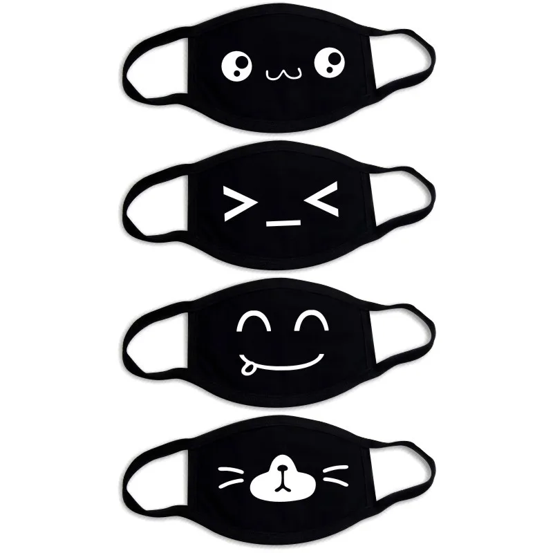 Unisex Cute Bear Cotton Mask Cartoon Holiday Party Respirator Keep Warm Cotton Mask Camouflage Dust Mouth Muff Breathe