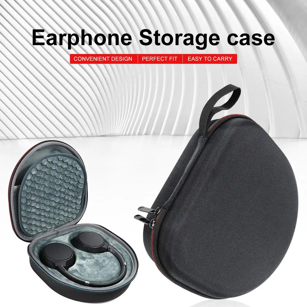 Жесткий чехол EVA для sony WH1000XM3, беспроводные Bluetooth наушники, аксессуары для путешествий, сумка для хранения, противоударный, черный