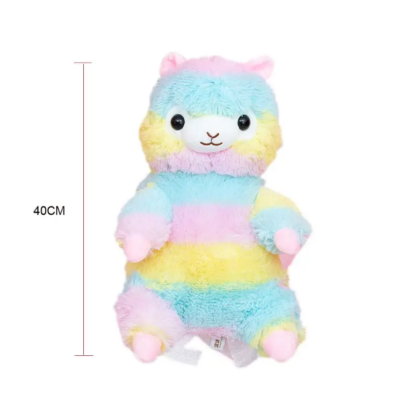 3D Cute Plush Animal Backpack Alpaca Llama Bag Toddler Daypack Children Schoolbag A69C