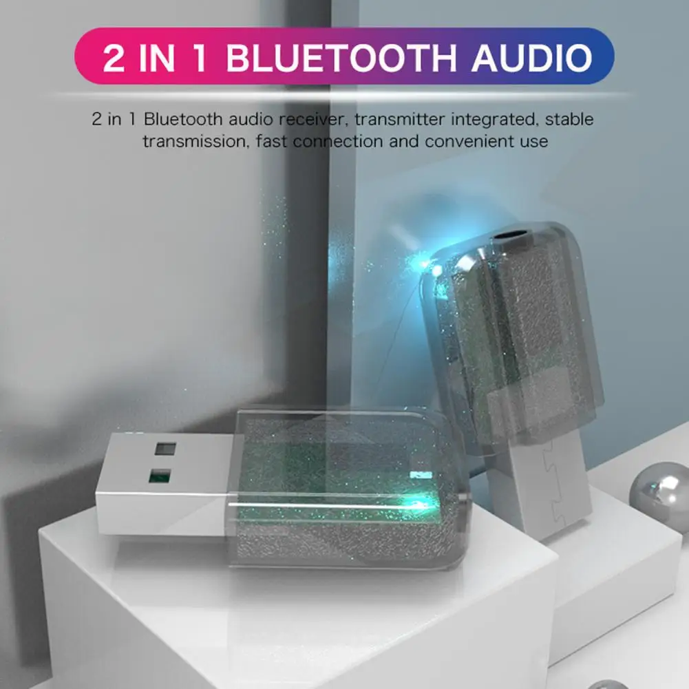 3 в 1 мини адаптер USB Bluetooth 5 0 с разъемом мм стереозвук музыка беспроводная для ТВ