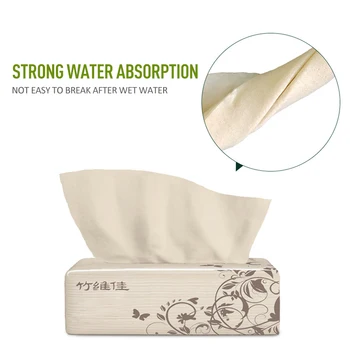 

10 Packs toilet tissue No Paper Scraps Strong Water-absorption Bamboo Pulp papier toilette Soft&Skin 4-Layer papier toilette