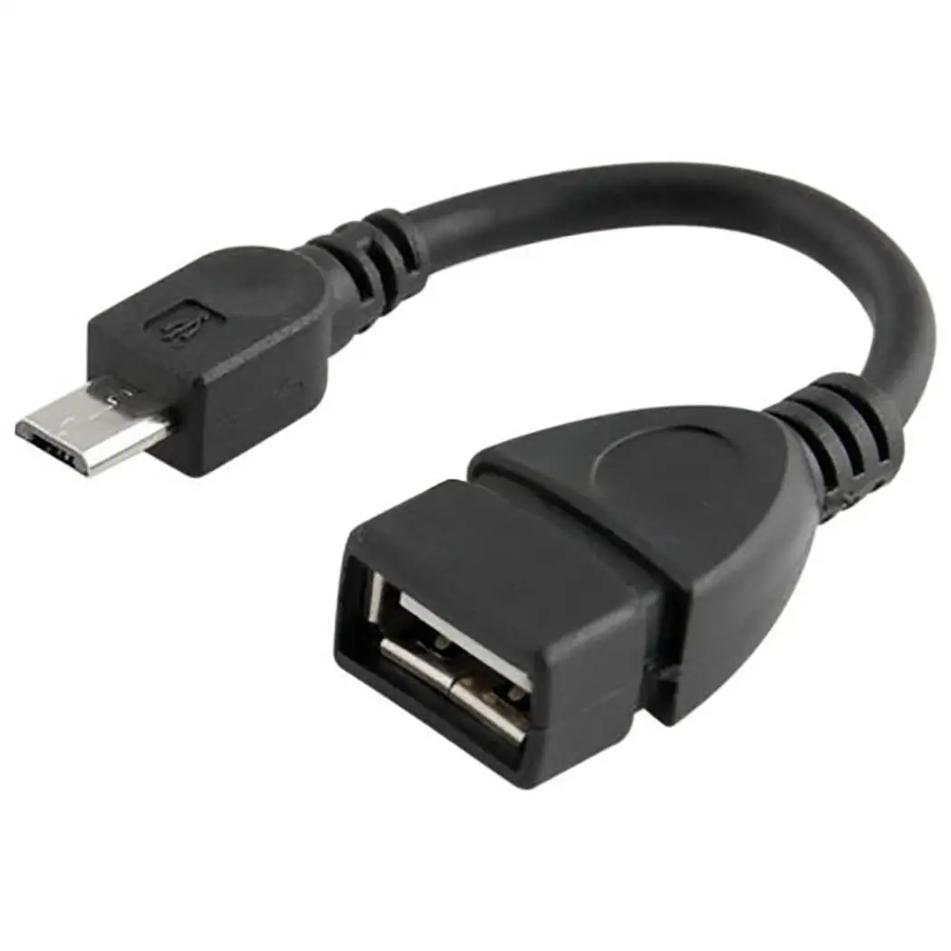 

Mini USB Conversion OTG to Car Audio Black Adapter USB 2.0 V3 14cm 13.5g Single Header Port Data Cable