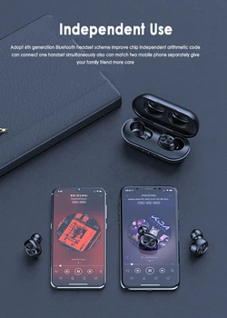 

New Fishion B5 Wireless Bluetooth Headphones 5.0 TWS Bluetooth Earphone 9D Stereo Music Headset For Xiaomi IPhone Huawei Samsung