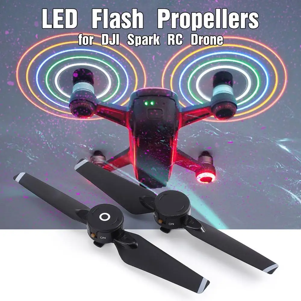 4730 светодиодный пропеллеры для вспышки CW CCW запасные части DJI Spark RC Drone Quadcopter Aircraft