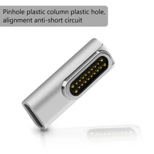 Высокое качество 20 контактов магнитный USB C адаптер Тип C разъем PD 100 Вт Быстрая зарядка для MacBook Pro для huawei для samsung