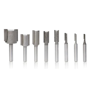 

8Pc 1/4 Shank Straight/Dado Router Bit Set Diameter Wood Cutting Tool