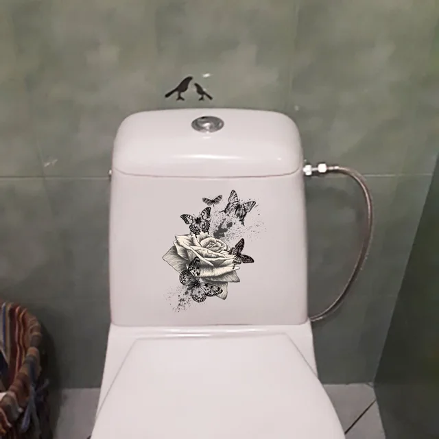 Zttzdy 21 Cm × 25 Kézzel Festett Art Wall Matricák Otthoni Szoba Dekoráció Klasszikus Wc Wc-Kiegészítők T2-0880 - Image 2