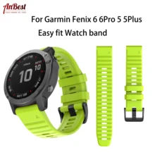 Силиконовый ремешок для Garmin Fenix 6/6 Pro, мягкие силиконовые полосы, 22 мм, браслет, быстро подходит для Garmin Fenix 6/Fenix 5, Смарт-часы