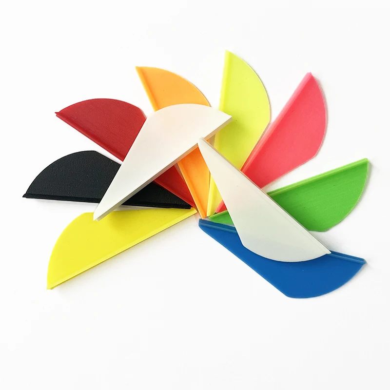 50/100Pcs 2Inch Archery Arrow Feathers Plastic Vanes TPU Hunting Fletches For Box DIY Shooting | Спорт и развлечения