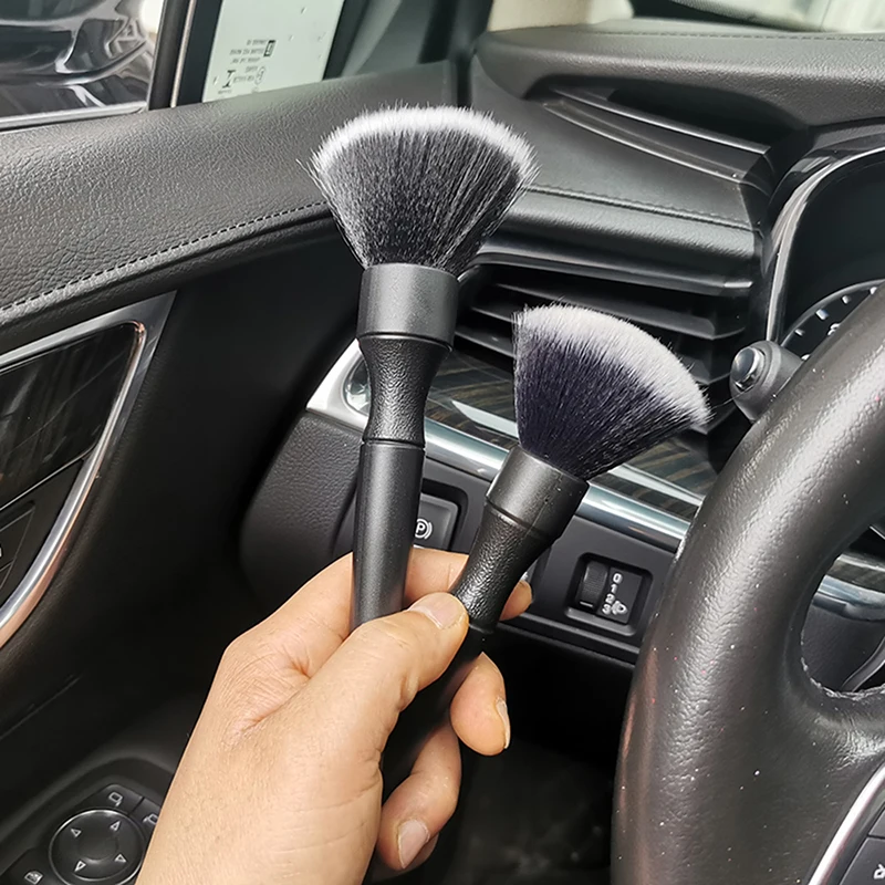 car seat leather cleaner Soft brush Piano cleaning brush Car interior cleaning brush Wheel detail brush Car brush Support for designing LOGO car seats cleaner