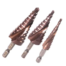 Foret étagé en acier inoxydable M35 5%, foret étagé en Cobalt 3 12 4 22 6 24 HSS CO foret en cône en acier haute vitesse, coupe trou