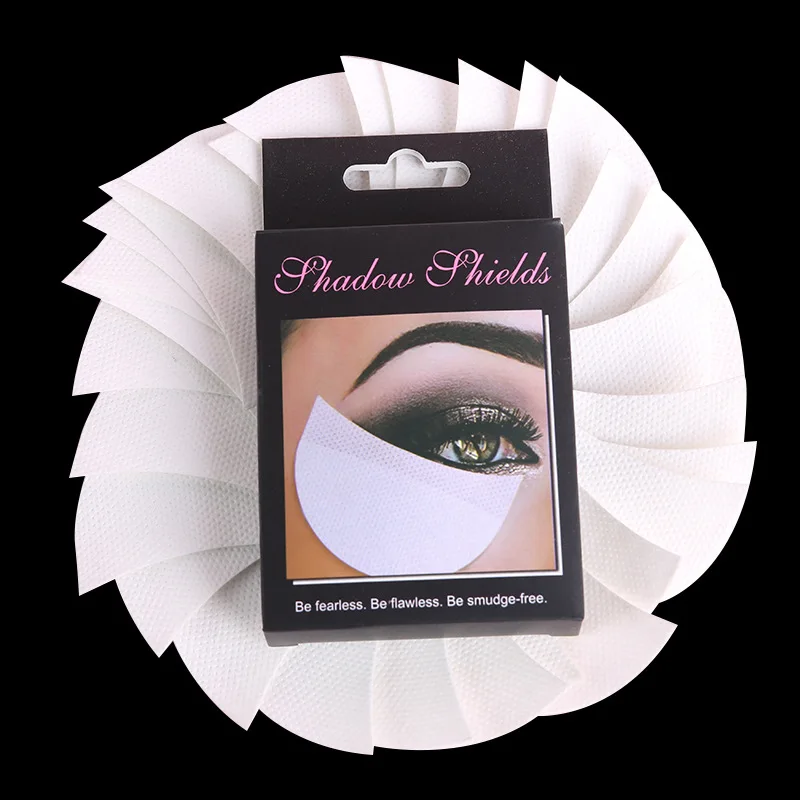 50Pcs with Box 100 шт/50 пар щиты для теней под глазные патчи одноразовые тени для век защитное средство для макияжа наклейки подушечки для макияжа глаз - Цвет: 50Pcs with Box