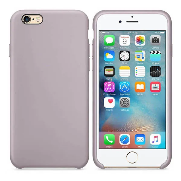 Чехол для Телефона iphone 6 6S Plus официальный Стильный силиконовый чехол для Apple 6 6S Plus Coque для iphone XS крышка без логотипа - Цвет: lavender