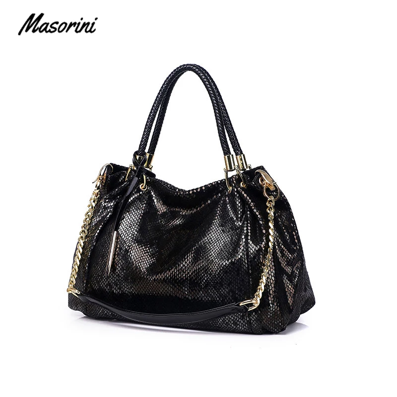 2020 Fashion Handbag Women Shoulder Bags Leather Female Tote Ladies Snake Print Sac Main | Багаж и сумки