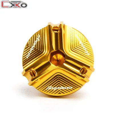 gold Для SUZUKI HAYABUSA GSX1300R RV 125/200 VANVAN GSX-R GSX-S GSXR 1000/750/600/125 мотоцикл заливочного отверстия Кепки двигателя заглушка разъема - Цвет: gold