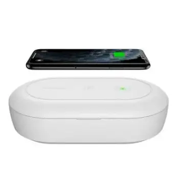 

Fast charge Multifunction 10W Wireless Charger for iphone xiaomi huawei android power bank with UV light OZone remove bacteria