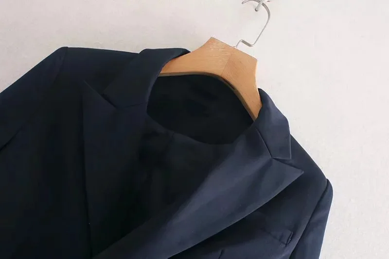 

2019 Autumn New Style Pearl Clasp Knot Irregular Fold-down Collar Small Suit Europe And America WOMEN'S Dress Suit Coat