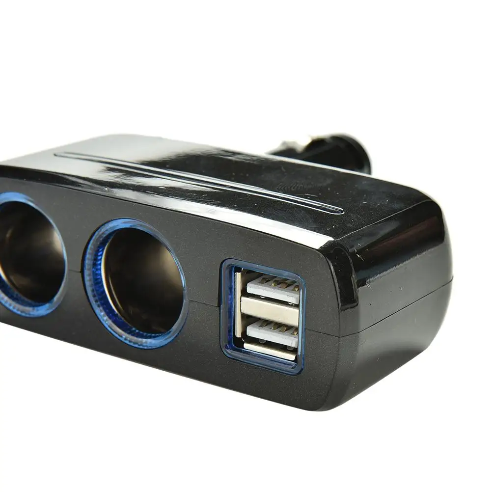 Hot sale 12V Xmas Car Cigar Lighter Socket Double Dual Adapter Splitter Dual Car Cigar Lighter Charger Socket Splitter