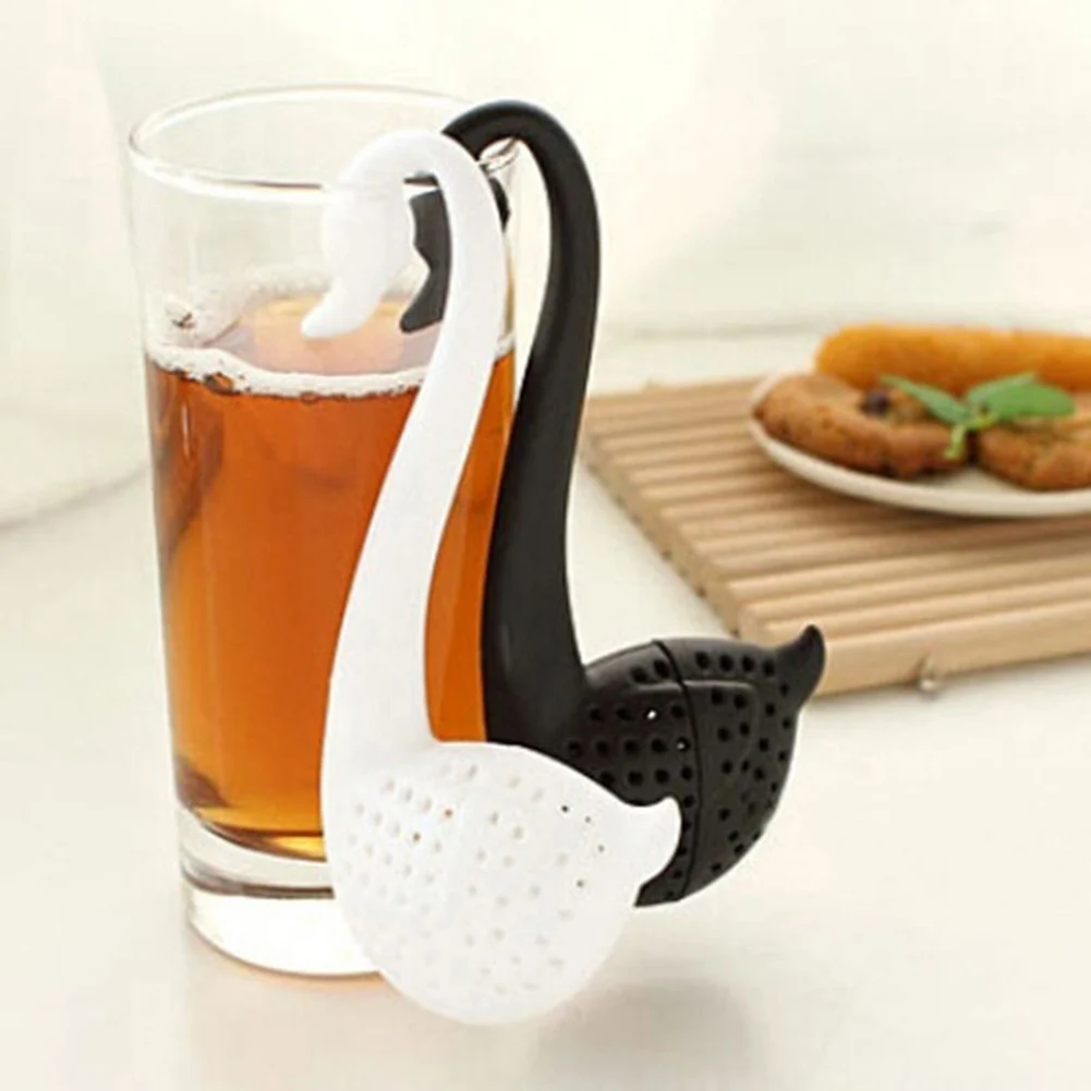 Creative Silicone Swan Tea Infuser Strainer Filter Diffuser Drink Tool Kitchen Gadgets  Filter Drinkware Accessories