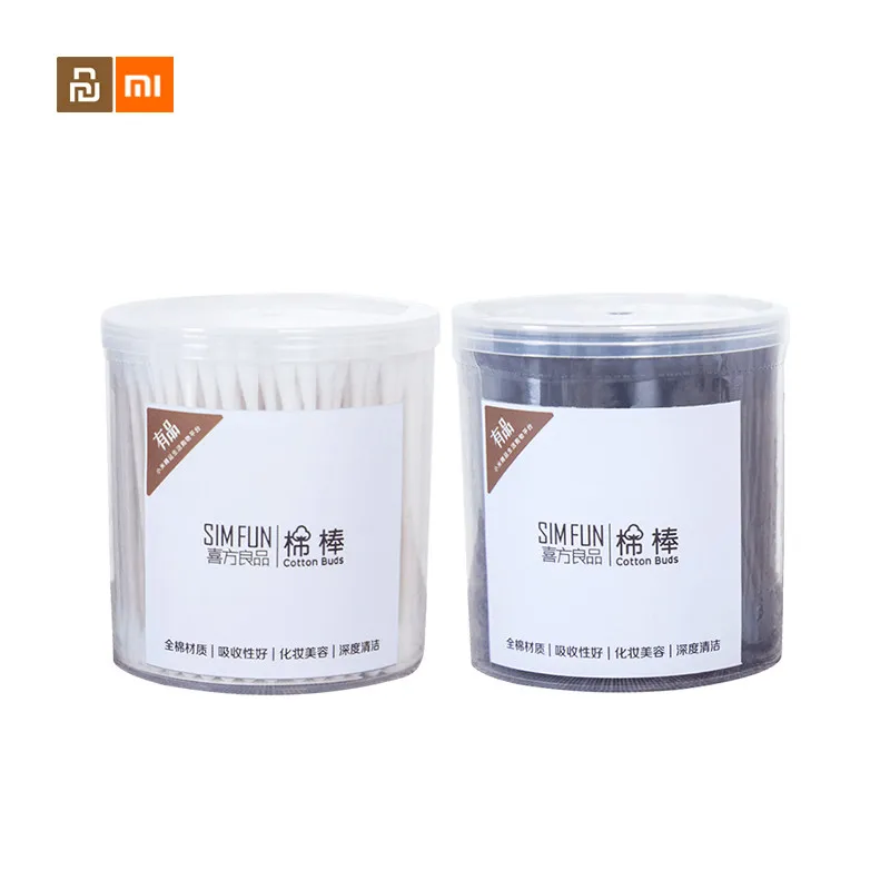 

Xiaomi Mijia Simfun Cotton Swab SticksSoft Cotton Buds Cleaning of Ears Tampons Microbrush Cotonete Pampons Health Beauty 200pcs