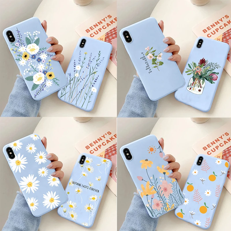 Чехол для Xiaomi Redmi Note 8 10 6 Pro 5 Poco X3 M3 K40 K20 K30S 10X Mi 9 SE Lite 10S мягкий чехол с милыми цветами